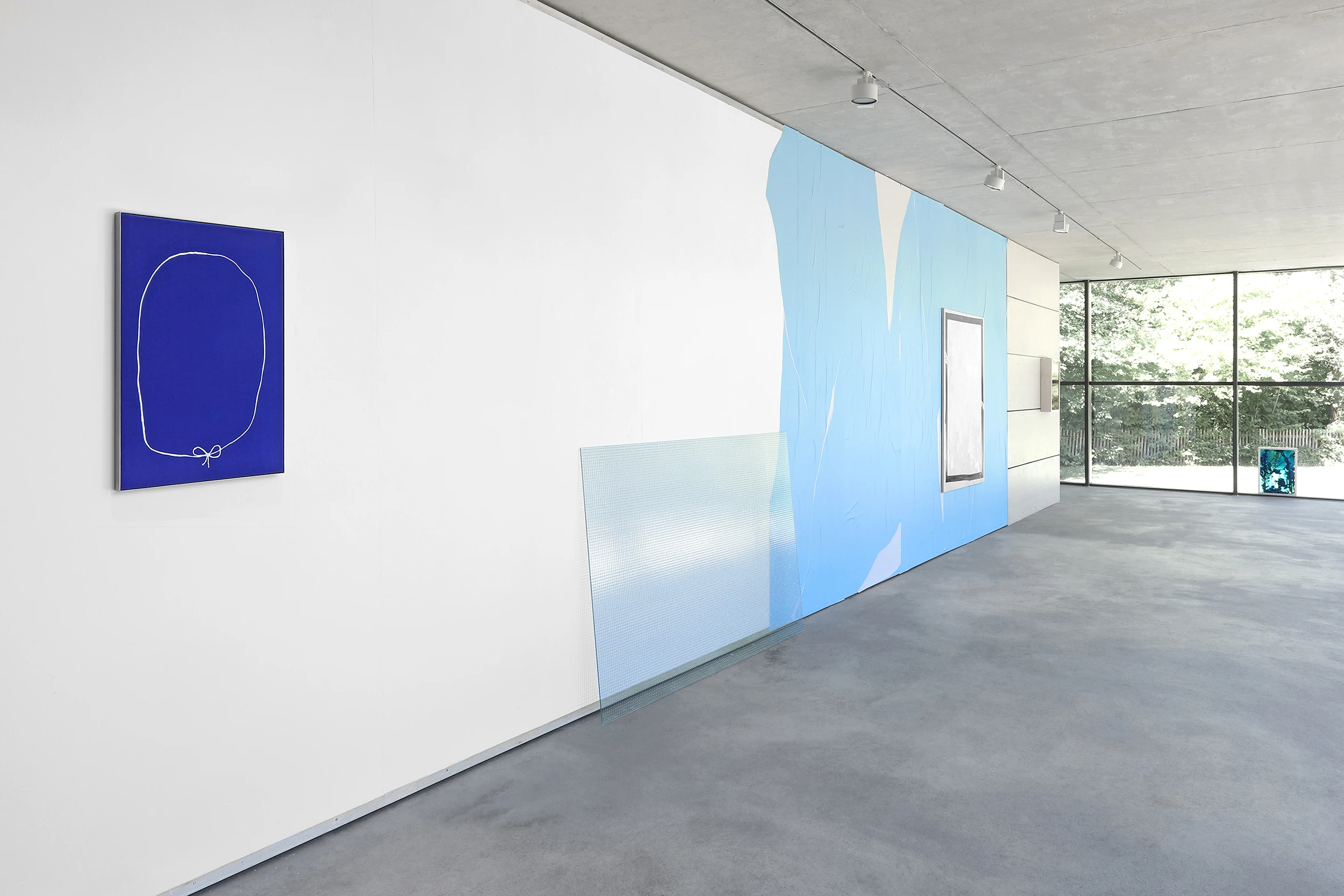 The light burns blue